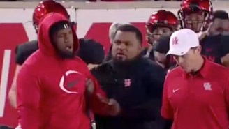 Ed Oliver And Houston Coach Major Applewhite Got Into It Over Oliver Wearing A Jacket On The Sideline
