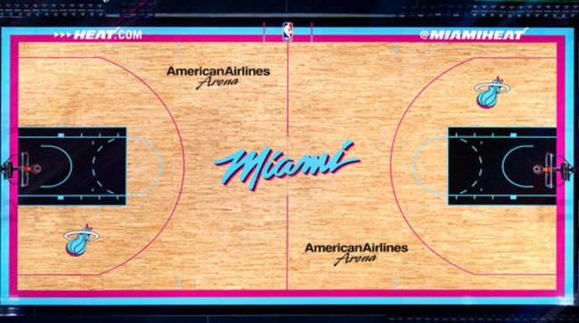 Miami Heat Unveil Absolutely Amazing Alternate Vice Nights Court