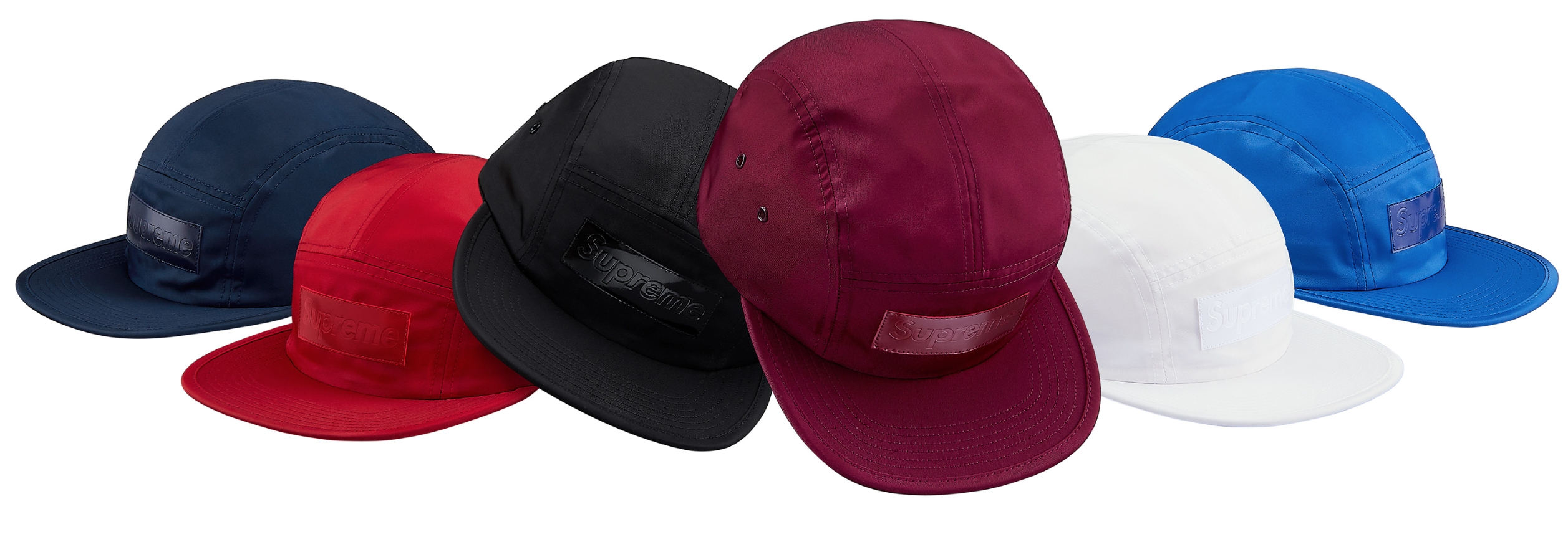 Supreme Leather Camp Cap RedSupreme Leather Camp Cap Red - OFour