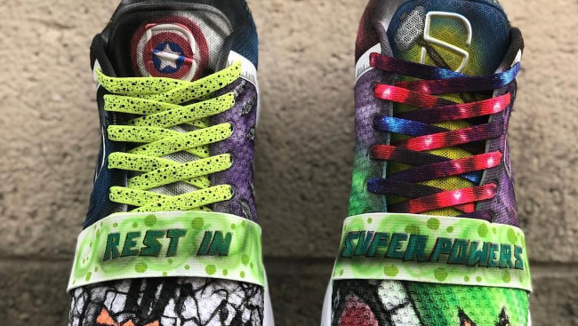 Nipsey Hussle Tribute Shoes Worn by NBA Player Spencer Dinwiddie