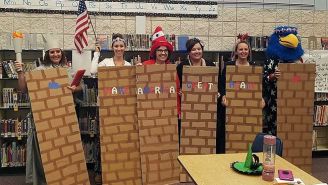Idaho Schoolteachers Are Under Fire For Dressing As Trump’s Border Wall For Halloween