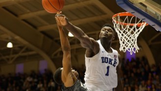 An Army Player Learned You Should Never Shoot When Zion Williamson Is At The Rim
