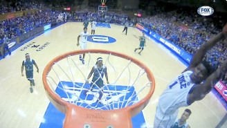 Zion Williamson, Who Is 285 Pounds, Had His Eyes At The Rim On An Alley-Oop Dunk