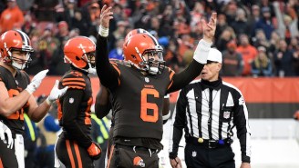 Baker Mayfield Stared Down Hue Jackson After The Game-Clinching Pass Against The Bengals