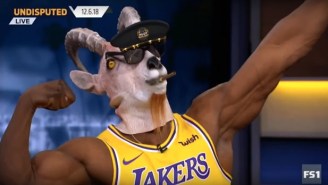 Shannon Sharpe Celebrated Another Big Game From LeBron By Breaking Out The Goat Mask