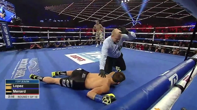 WATCH: Boxer Teofimo Lopez celebrates KO by putting on Kyler