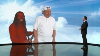 Dave Grohl Reprises His Role As Satan Opposite Billy Crystal Playing God On ‘Jimmy Kimmel’