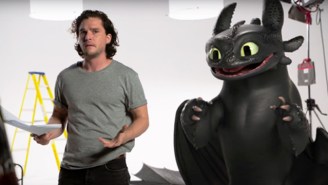 Kit Harington Gets Knocked Down By Toothless The Dragon In This Adorable ‘Game Of Thrones’ Crossover