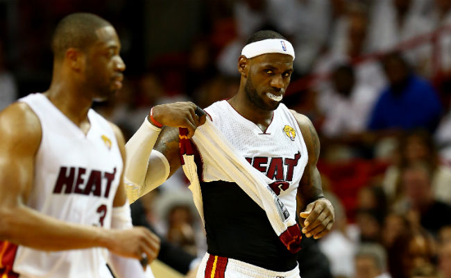 Dwyane Wade And LeBron James React After Their Iconic Moment Gets