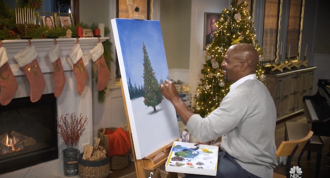 Watch Terry Crews Make Christmas Paintings For 24 Hours