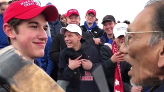 People Are Up In Arms Over A Video Of Kids In MAGA Hats Encountering A Native American Vietnam Vet