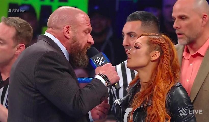 Wwe Smackdown Live Highlights This Week Hhh Confronts Becky Lynch