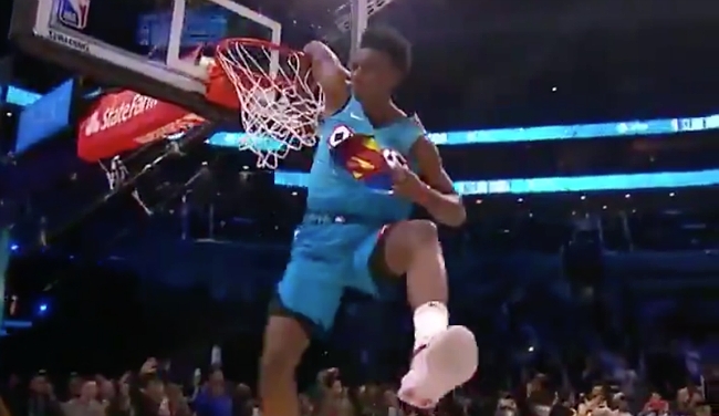 Hamidou Diallo STEALS NBA All Star Dunk Contest with superman dunk over  Shaq - WATCH, Other, Sport