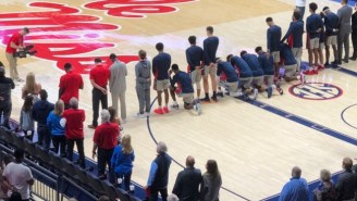 Some Ole Miss Basketball Players Took A Knee During The National Anthem Before Their Game Against Georgia
