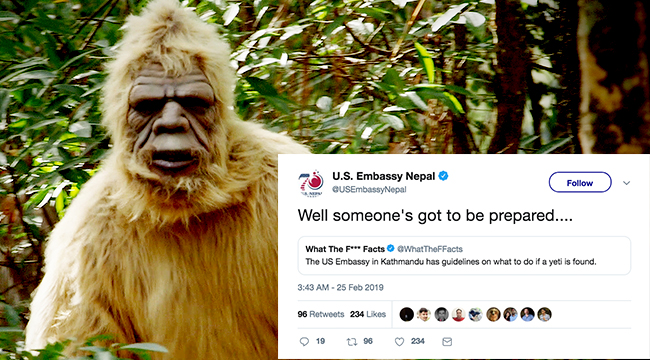 The U S Embassy In Nepal Has Yeti Hunting Guidelines