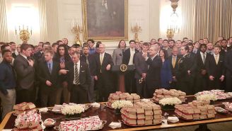 Donald Trump Served Another College Football Team Fast Food At The White House