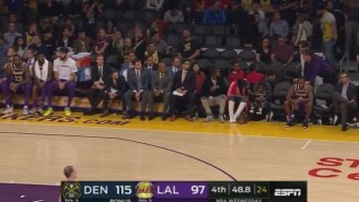 Rajon Rondo Sat In A Courtside Seat, Not On The Bench, Late In The Lakers Latest Loss
