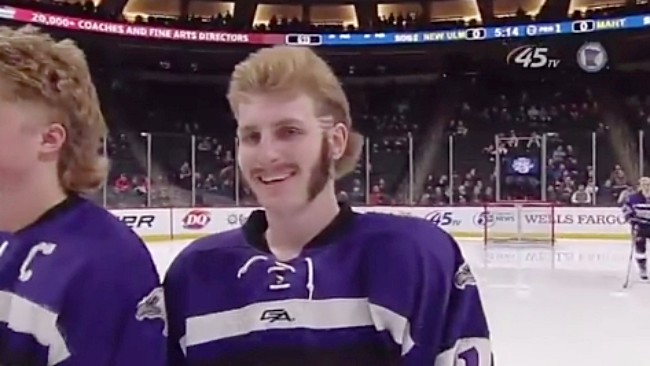 This Minnesota High School Hockey Team Has Some Incredible Hair