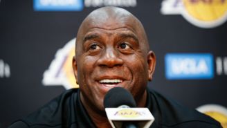 Magic Johnson Really Wants To Help Pitch The Lakers To Kawhi Leonard But The NBA Won’t Let Him