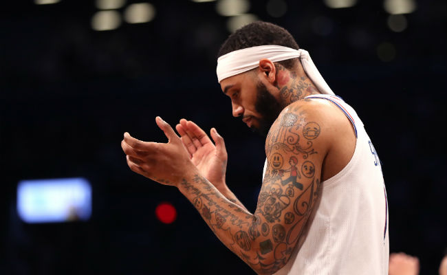 NBA player Mike Scott's two sleeves worth of emoji tattoos : r/ATAE