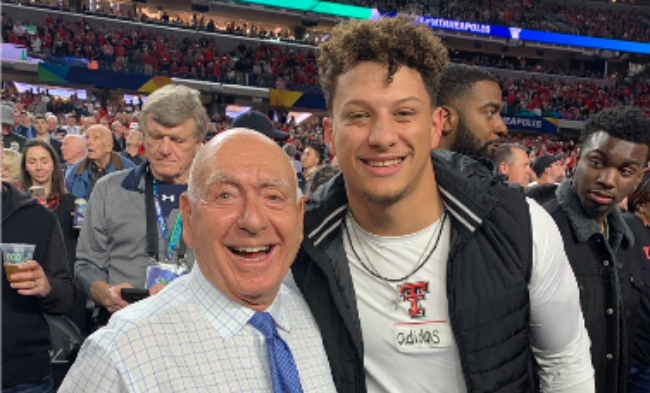 Patrick Mahomes Put 'Adidas' Tape On 