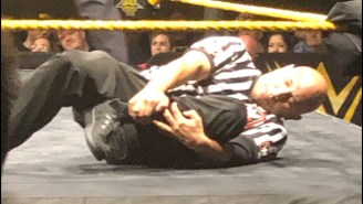 An NXT Referee Broke His Leg During A Match And Still Counted The Pin