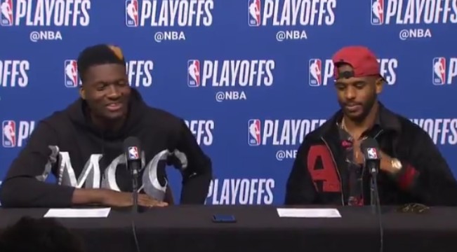 Chris Paul Had A Funny Reaction To Capela Saying 'I Want' The Warriors