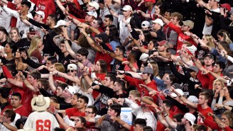 Yes, A Texas Tech Fan Threw A Tortilla On The Court During The National Championship