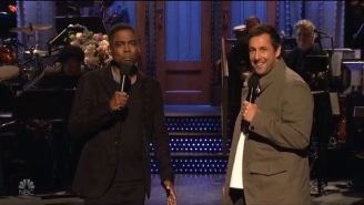 Adam Sandler Sang About Being Fired From ‘SNL’ With Chris Rock And Pete Davidson In His Opening Monologue