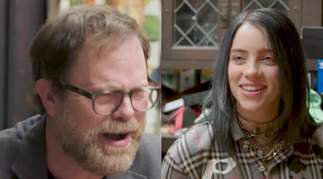 Watch Rainn Wilson Quizzed Billie Eilish About The Office Trivia