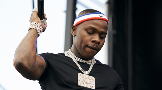 Louis Vuitton Honolulu Mule worn by DaBaby in his Can't Stop