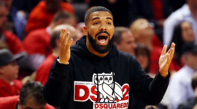 Drake Responds To His Courtside Critics Without Saying A Word