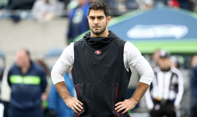 Jimmy Garoppolo Talks Rehab, The 2019 Season And Tom Brady's Derby Hat