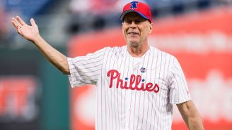 Bruce Willis Got Booed By Phillies Fans After He Bounced A Ceremonial First Pitch