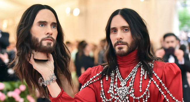 Jared Leto Carried A Replica Of His Own Head At The Met Gala