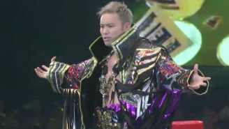 NJPW’s Kazuchika Okada Wore His Full Gear To Throw The First Pitch At A Baseball Game