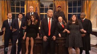 ‘SNL’ Cold Open Found Alec Baldwin’s Trump Singing Queen In Celebration Of A Second Term