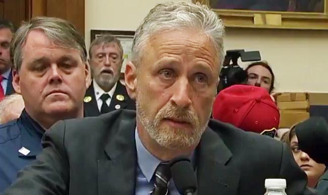 Jon Stewart Slams Congress For Bailing On 9/11 First Responder Hearing