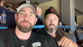Jim From ‘The Office’ Brought Roy To Game 7 Of The Stanley Cup Final To Troll Blues Fan Pam