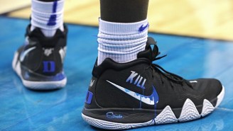 Zion Williamson Wore The Custom Kyrie 4s He Rocked At Duke For His Summer League Debut