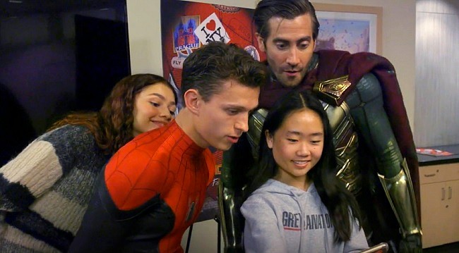 Spider-Man: Far From Home' Cast Visits Children's Hospital In Costume