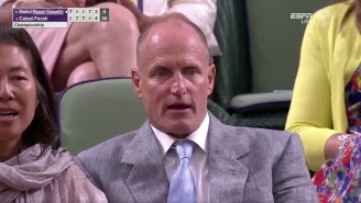 Woody Harrelson Was Mortified After Nicolas Mahut Took A Tennis Ball To The Junk At Wimbledon