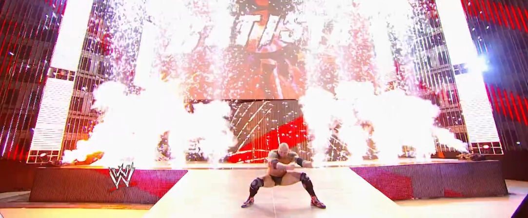 Batista's entrance with pyro