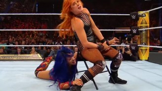 Becky Lynch and Sasha Banks Had A Brutal Brawl At WWE Clash Of Champions