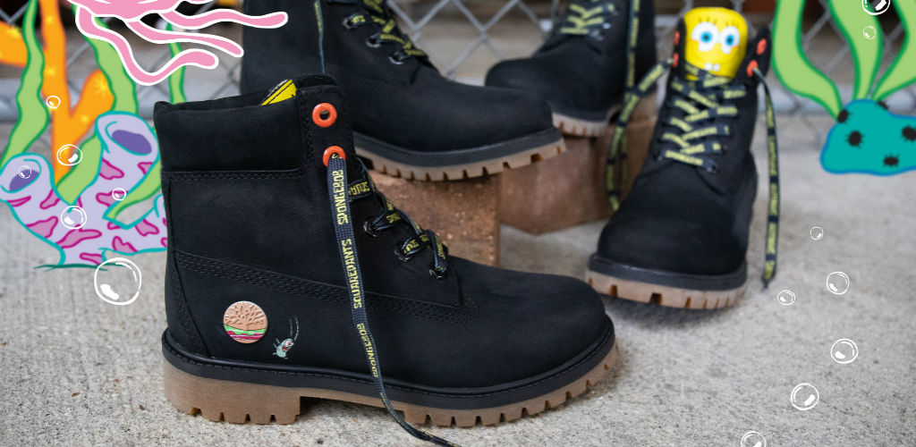 timberland spongebob boots