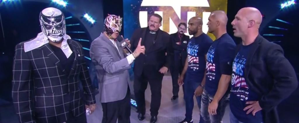 The Lucha Brothers confront SCU on AEW Dynamite