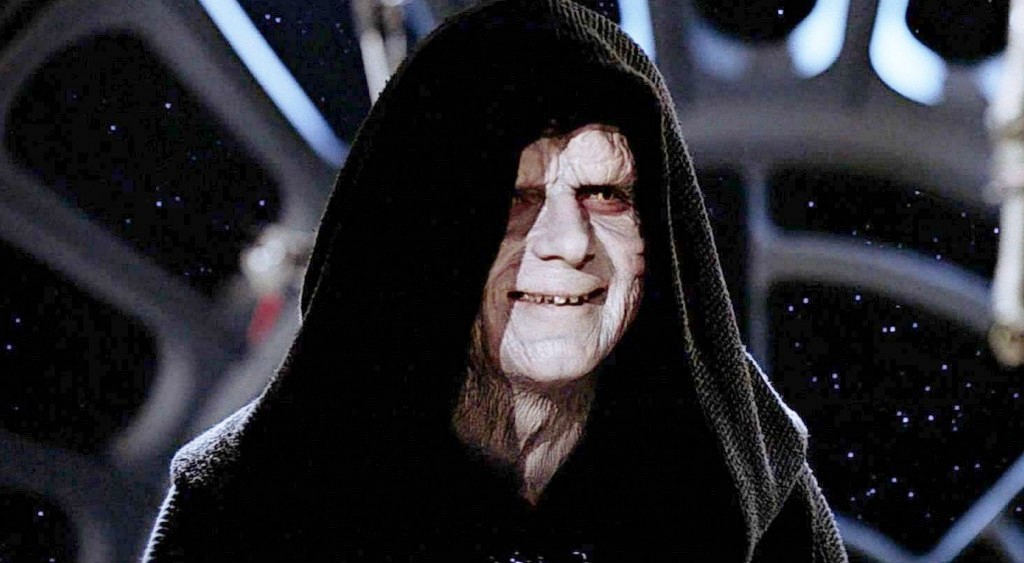 images Sheev Palpatine Laughing the rise of skywalker