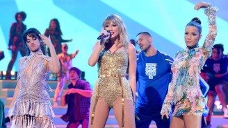 Taylor Swift Performed A Medley Of Classic Hits With Camila Cabello And Halsey At The AMAs