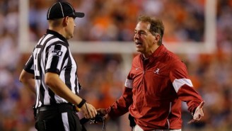 Nick Saban Sarcastically Responded To Jimbo Fisher Saying Texas A+M Is Going To ‘Beat His Ass’