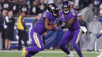 Mark Ingram Could Not Have Been Happier To Interview Lamar Jackson After The Ravens Won The AFC North